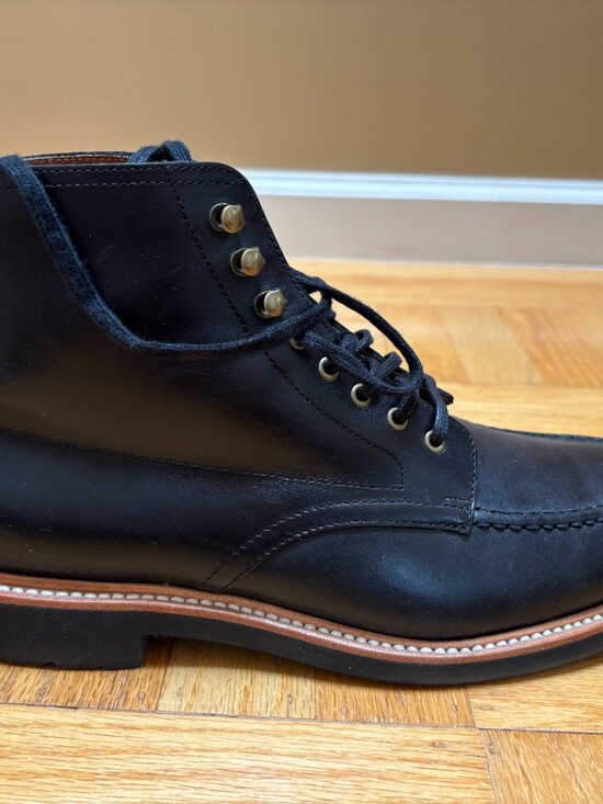 J.Crew Mens Kenton Pacer Leather Boots Black Size 10 main image 5